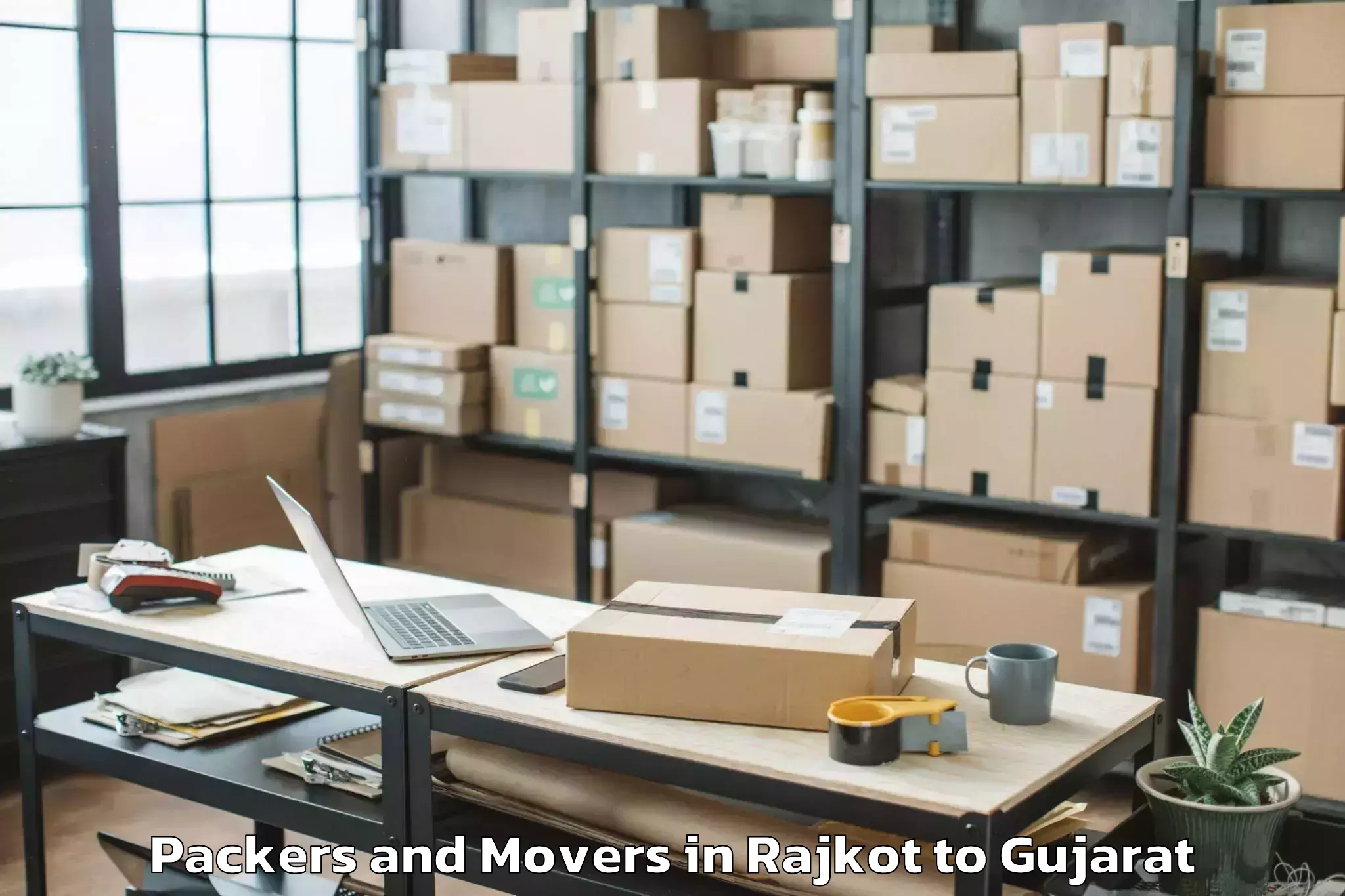 Get Rajkot to Gussar Packers And Movers